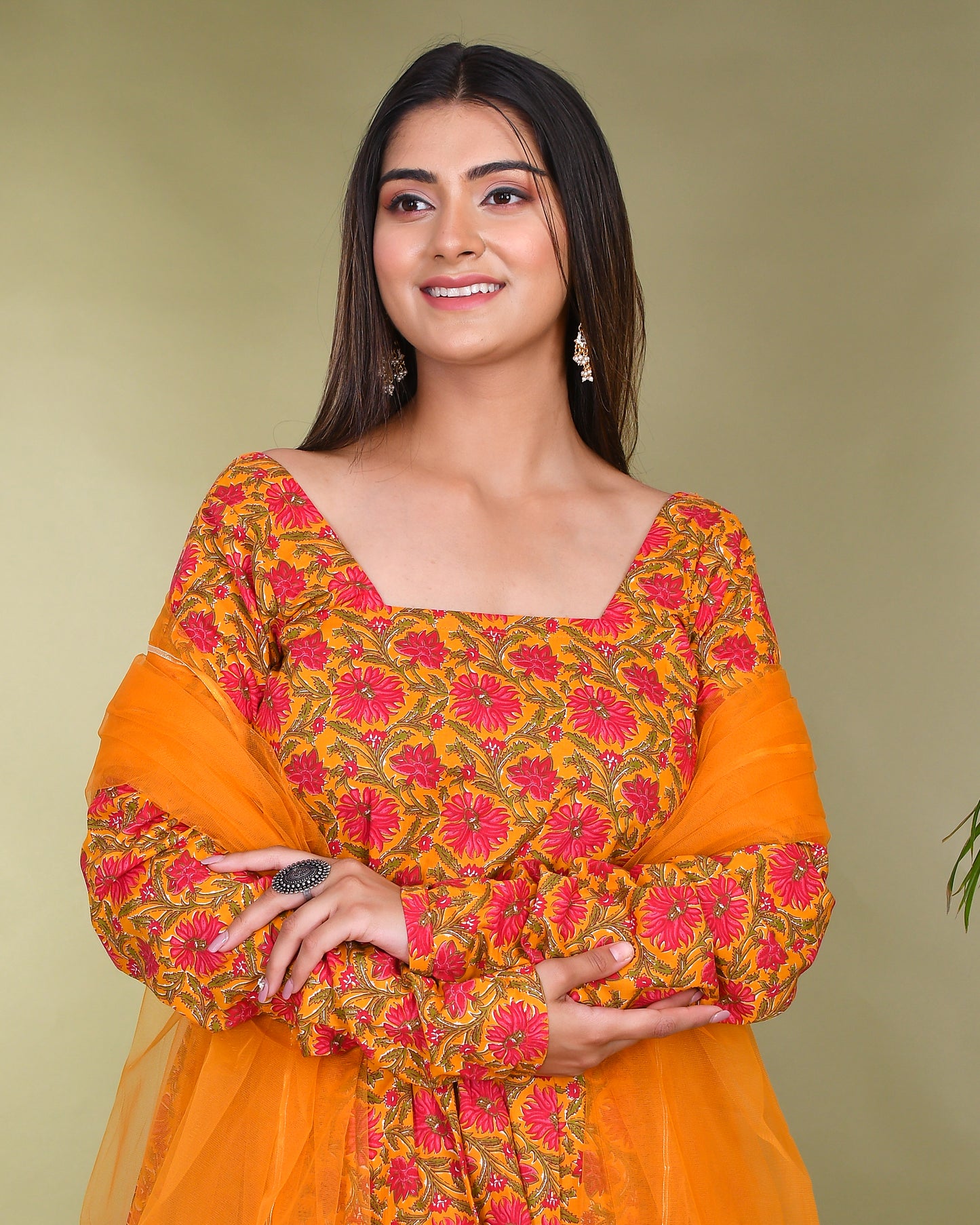 NAYAB COTTON SHARARA SET