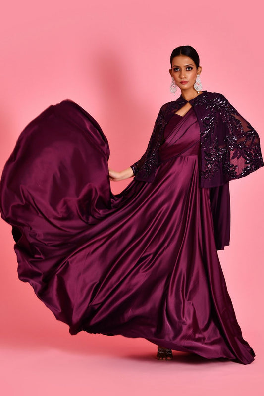 NAYIKA SAREE GOWN SET