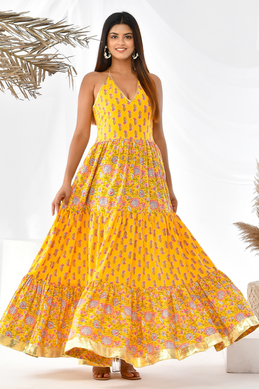 SUNNY BLOOM YELLOW DRESS
