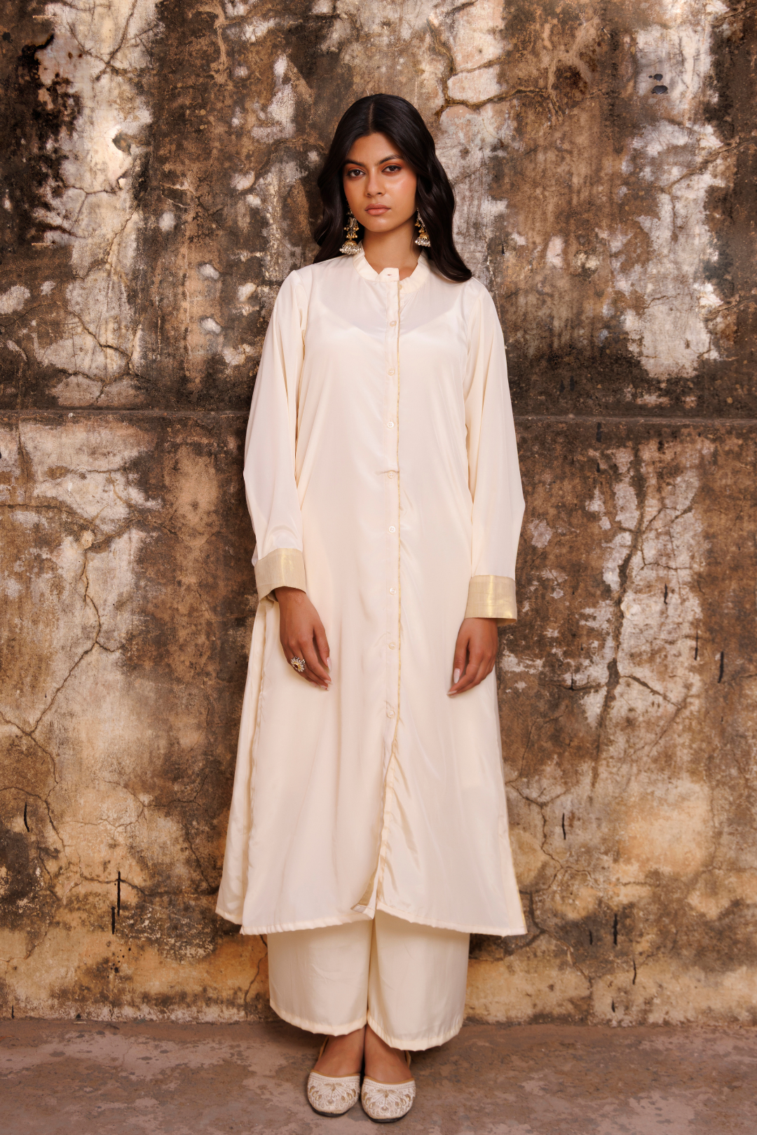 Ivory Crepe Co-ord Set