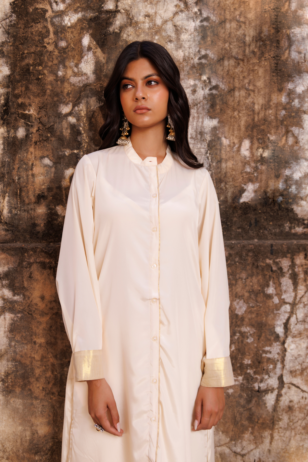 Ivory Crepe Co-ord Set