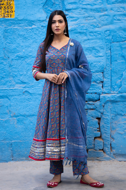 SAPPHIRE BLUE SUIT SET