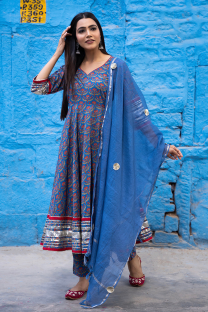 SAPPHIRE BLUE SUIT SET