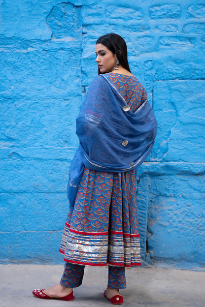 SAPPHIRE BLUE SUIT SET