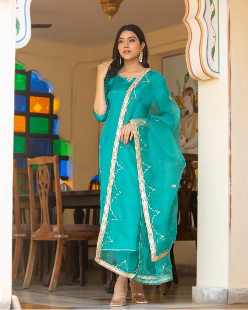 Reet Glamour Salwar Sky Blue Embroidered Punjabi Suit at best price in  Jalandhar