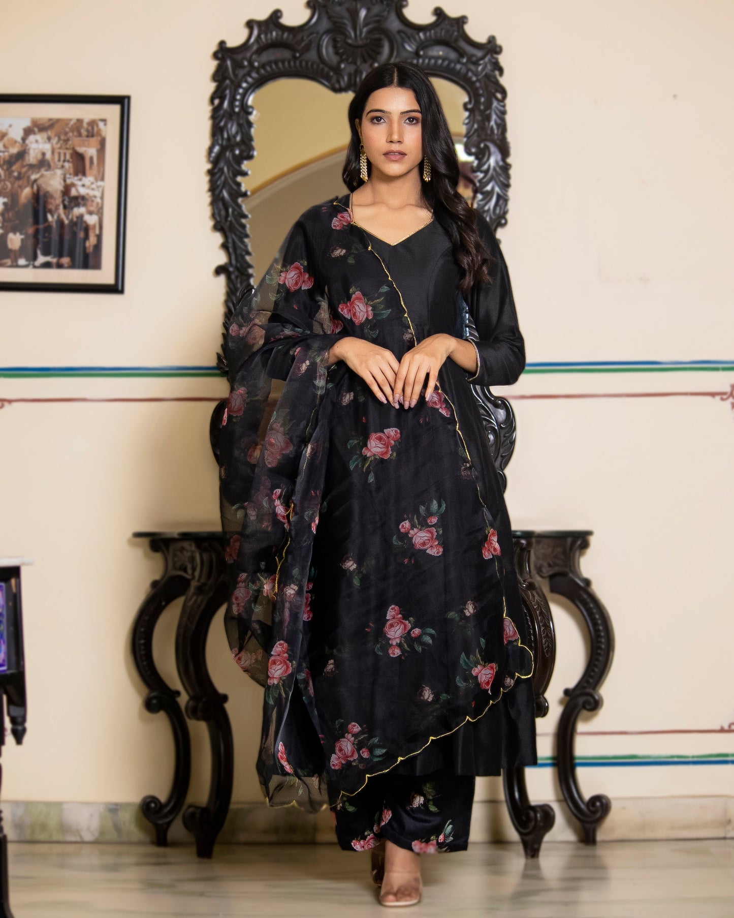 KAJREE BLACK SUIT-SET