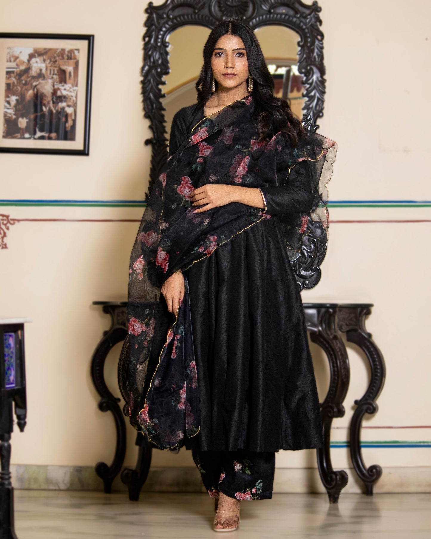 KAJREE BLACK SUIT-SET