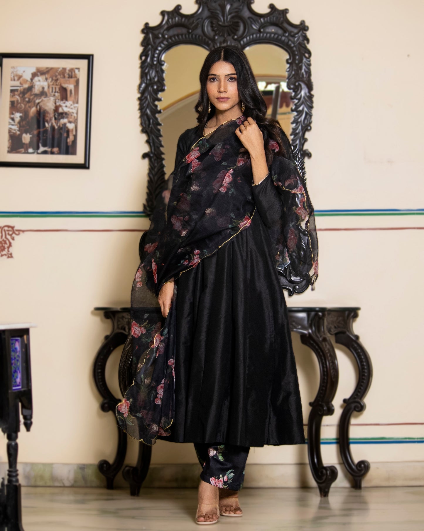 KAJREE BLACK SUIT-SET