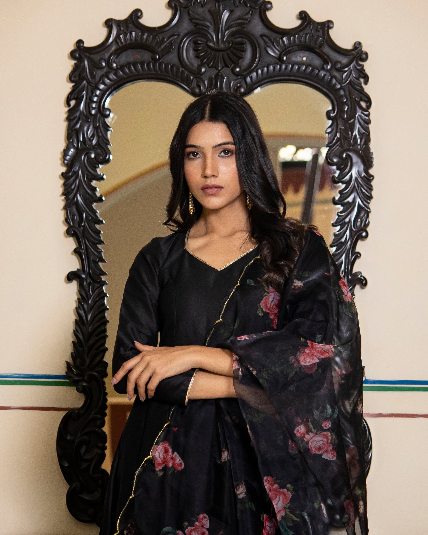 KAJREE BLACK SUIT-SET