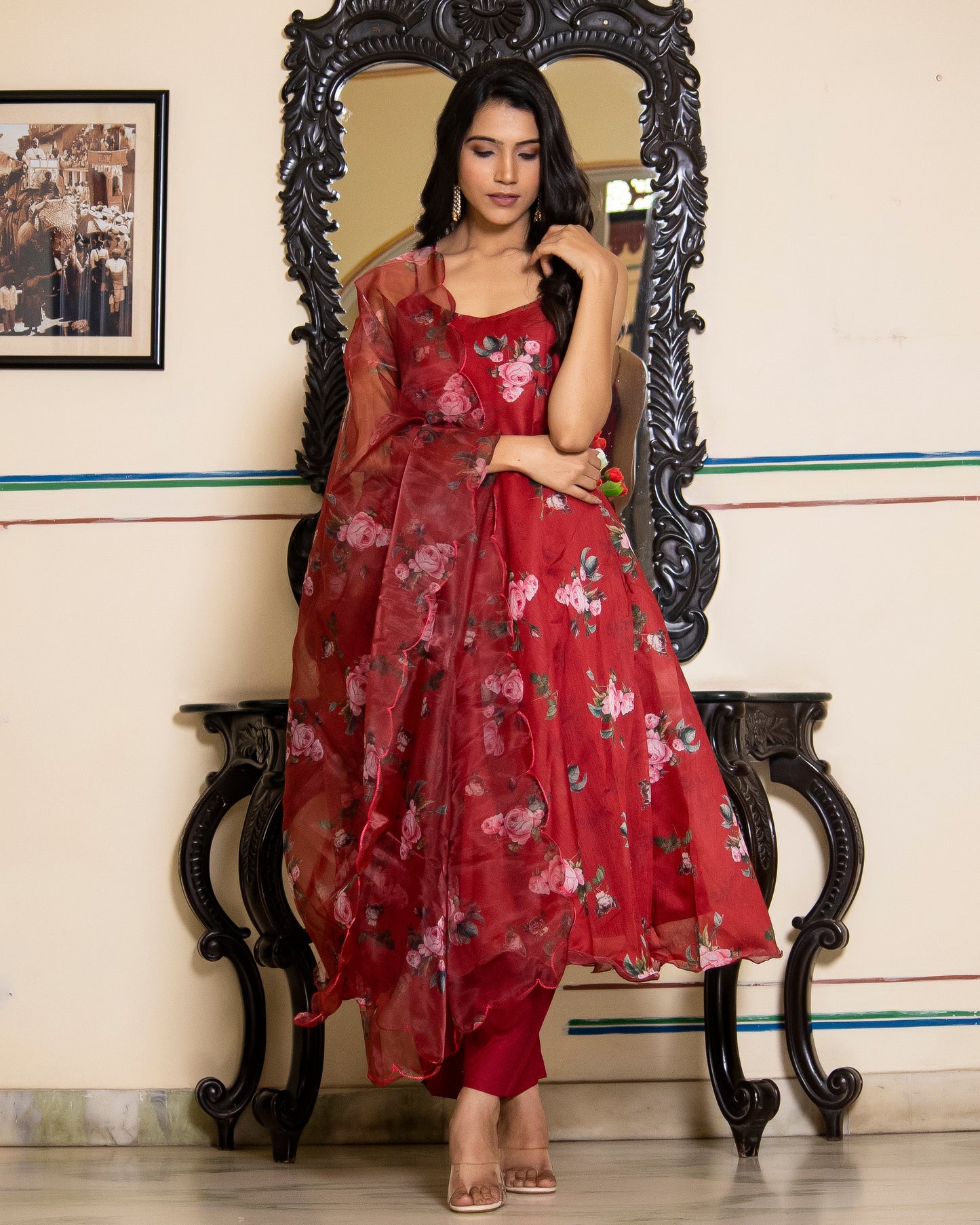 ADHIRA ROSEWOOD SUIT-SET
