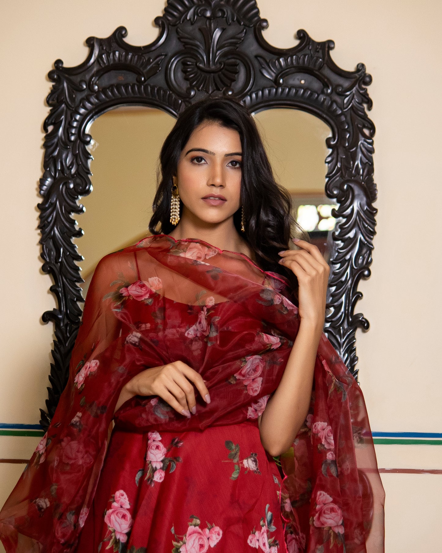 ADHIRA ROSEWOOD SUIT-SET