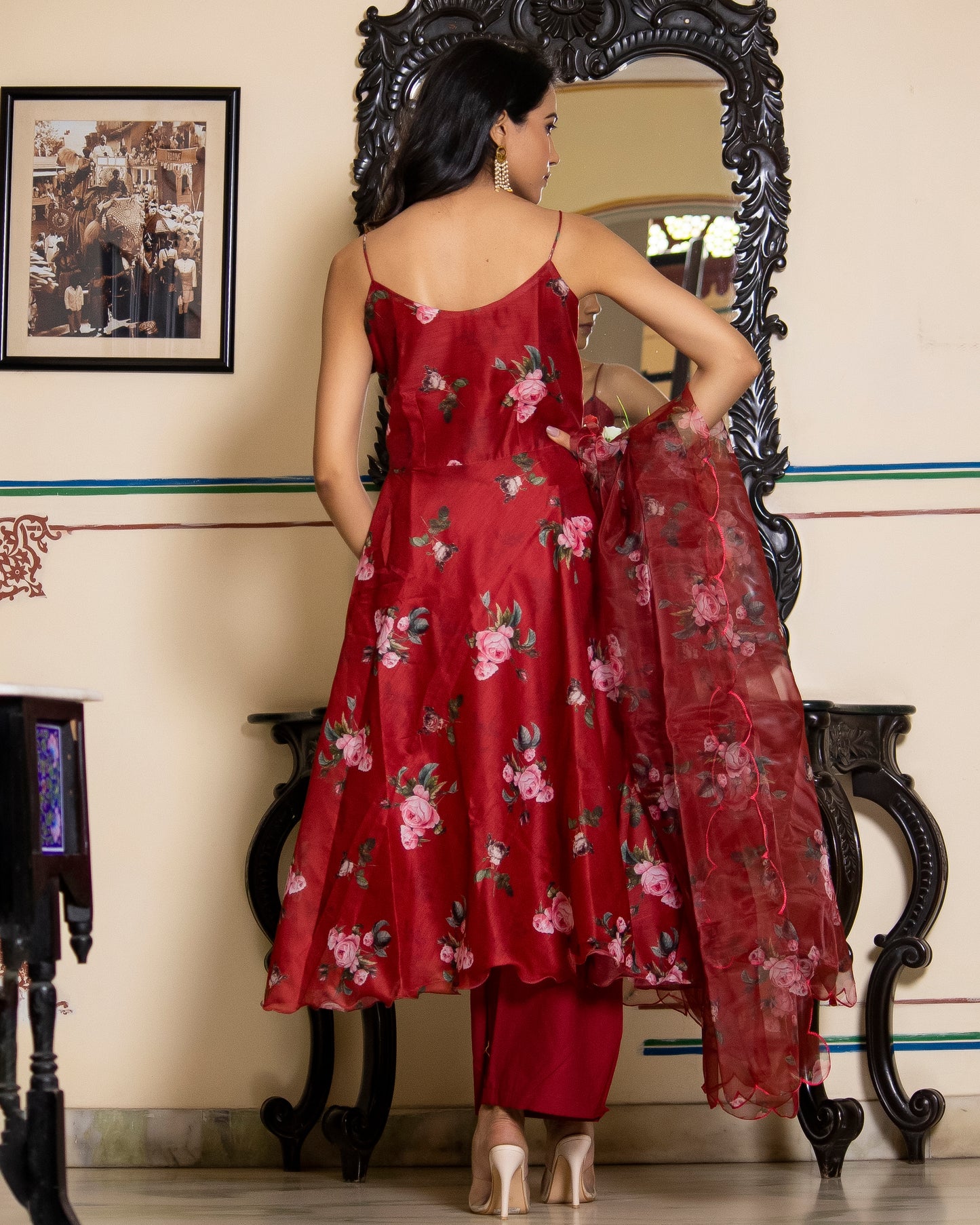 ADHIRA ROSEWOOD SUIT-SET