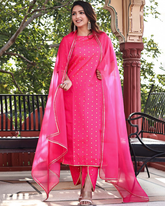 JHILMIL HOT PINK SUIT SET