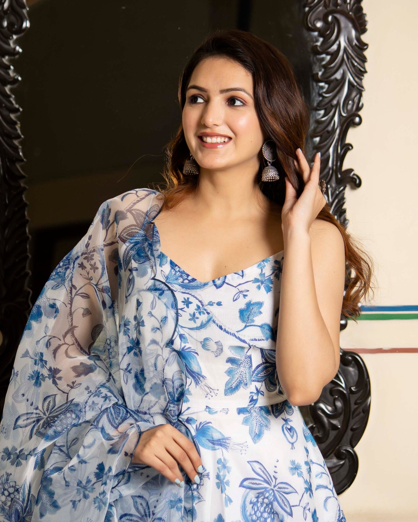 HANSA CHANDERI SUIT SET