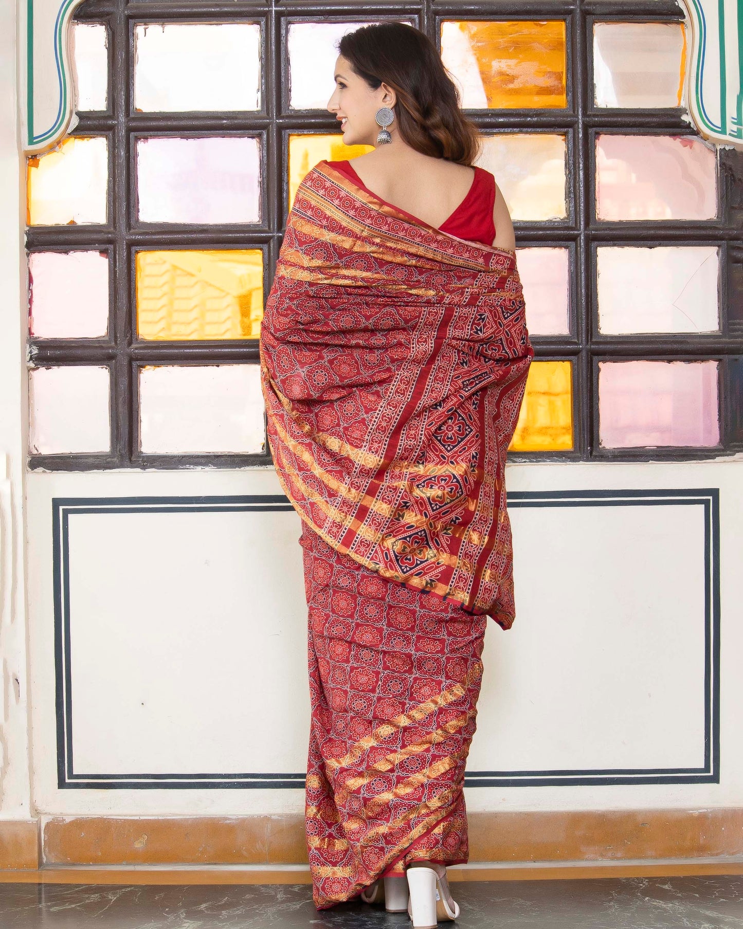 GUDHAL AJRAKH COTTON SAREE