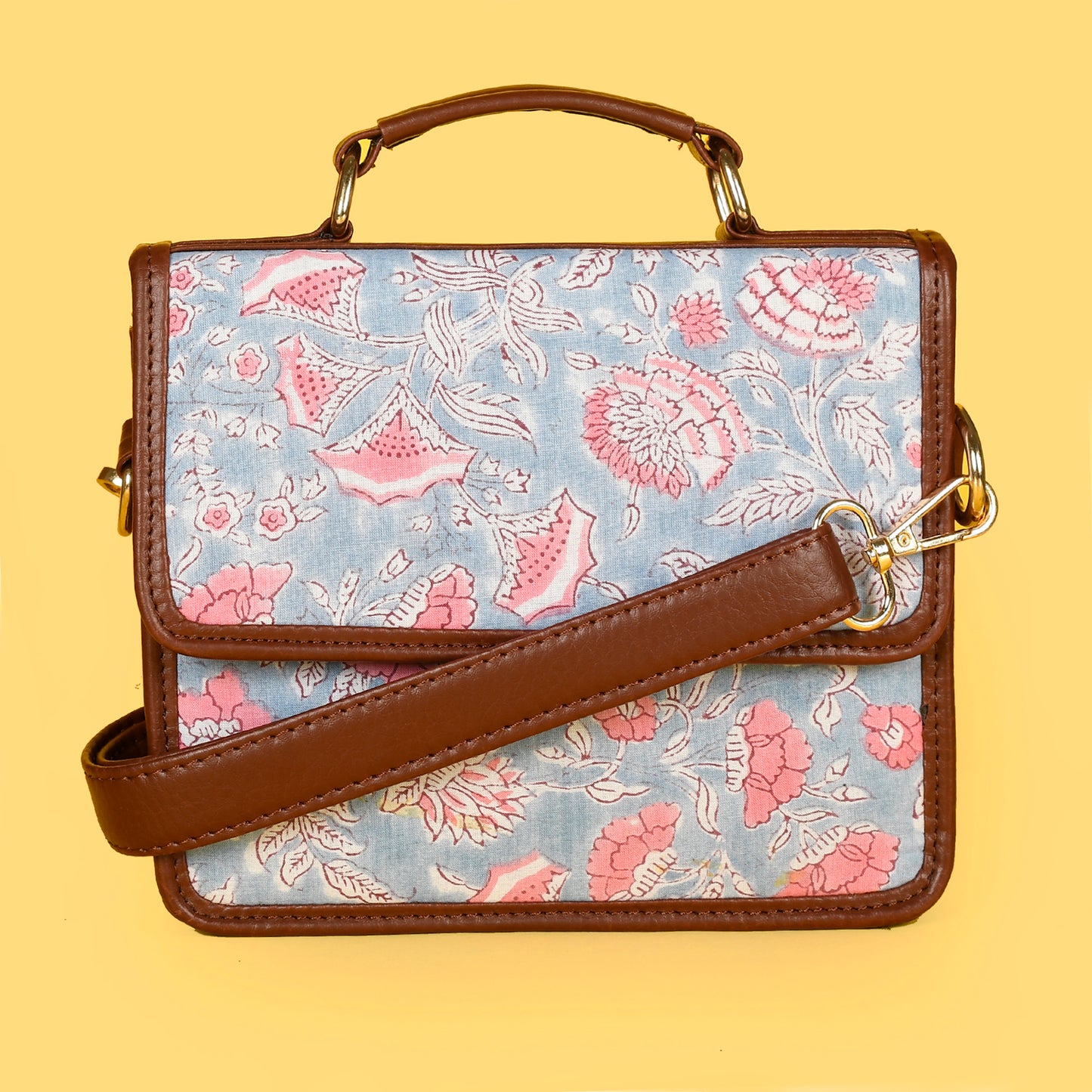 MORNING SKY HAND BLOCK PRINTED BAG