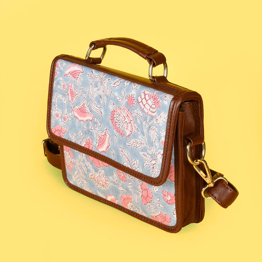 MORNING SKY HAND BLOCK PRINTED BAG