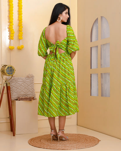 MINT MOJITO COTTON DRESS