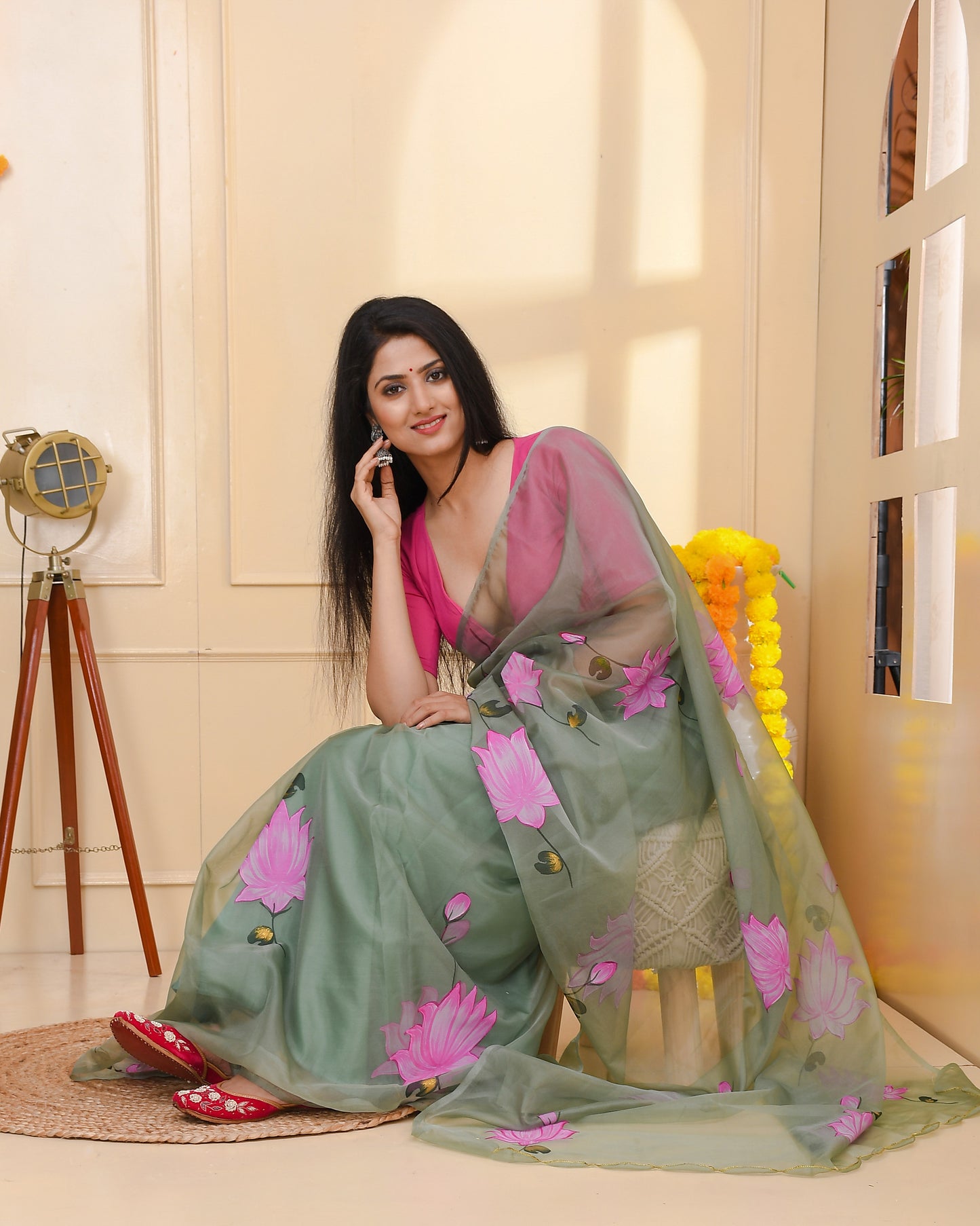 PADMAJA HAND PAINTED SAREE