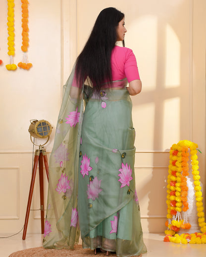 PADMAJA HAND PAINTED SAREE