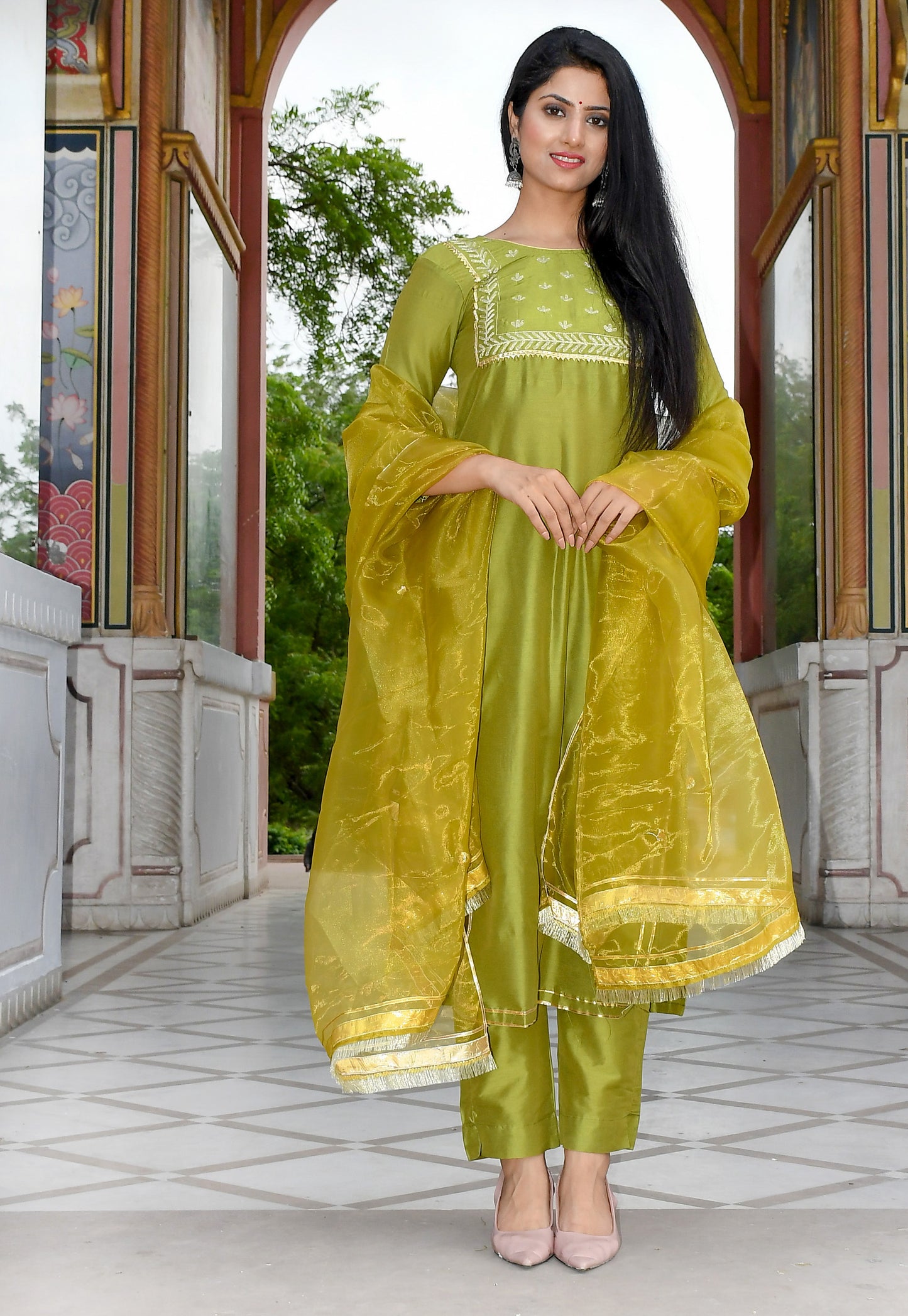 HEENA GREEN SUIT SET