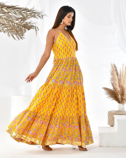 SUNNY BLOOM YELLOW DRESS