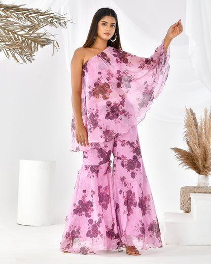 OASIS FLORAL CHIFFON CO-ORD SET