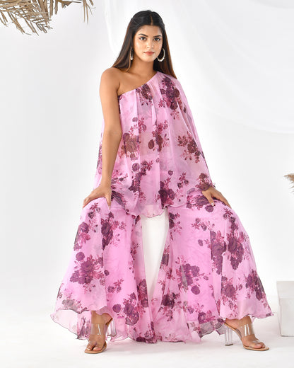OASIS FLORAL CHIFFON CO-ORD SET