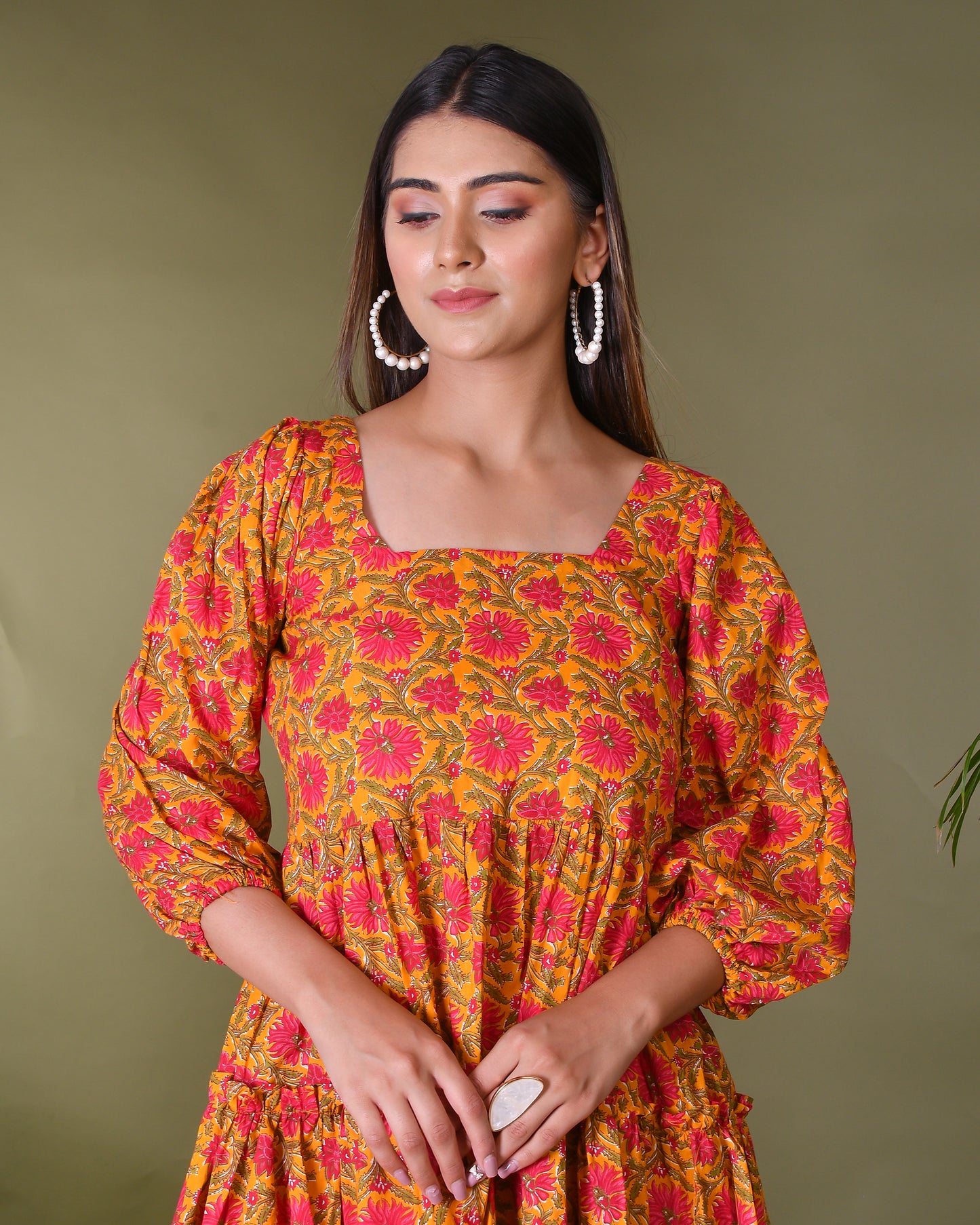 SPRING BLOOM PRINTED DRESS