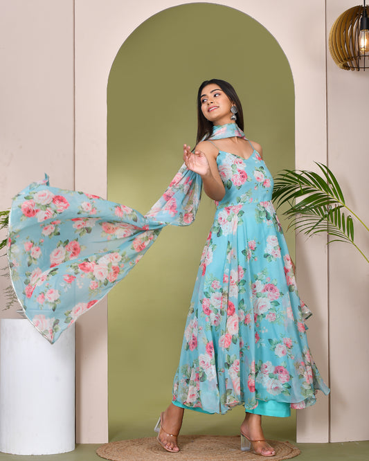 GULZARI PRINTED SUIT SET