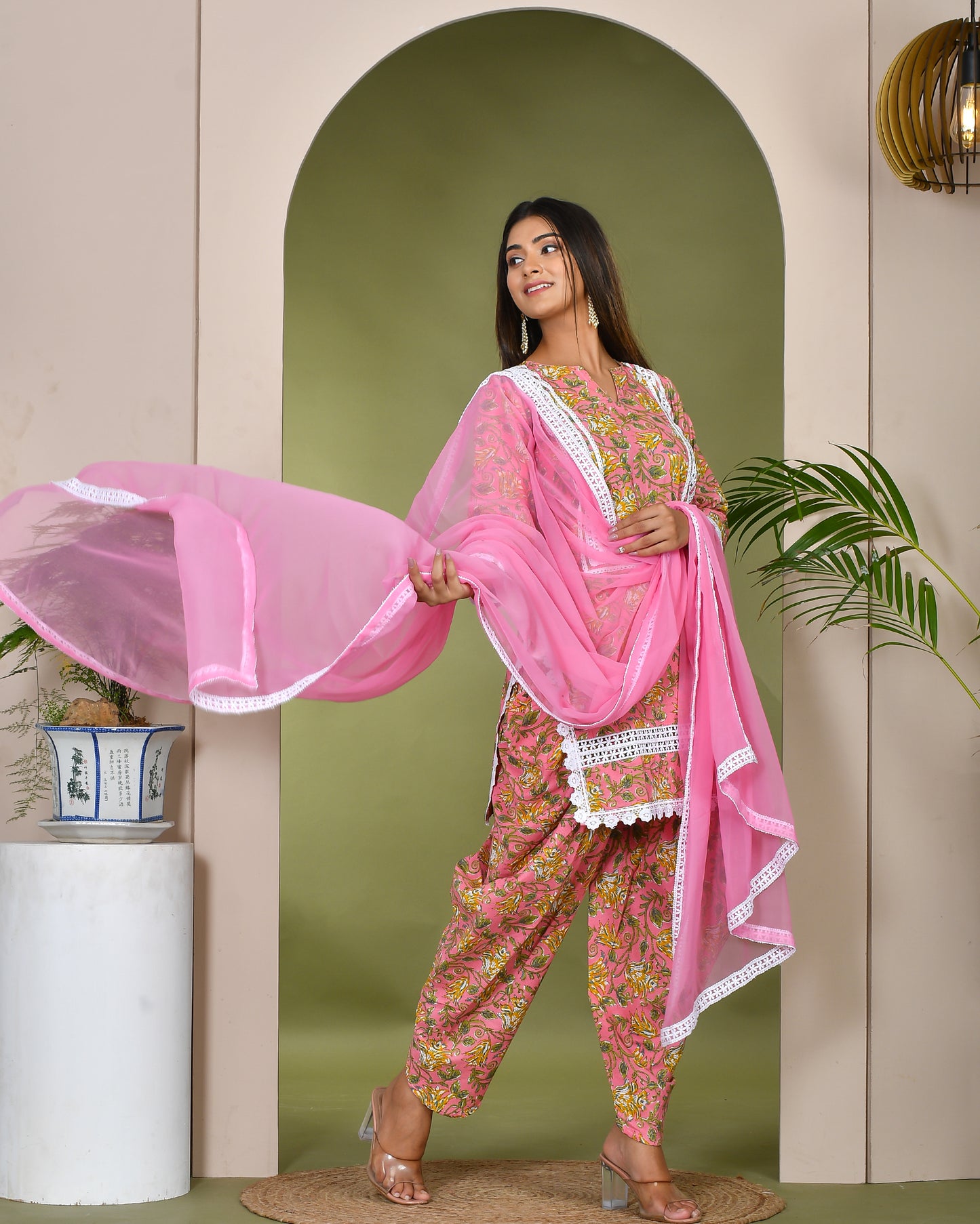GULFAM PINK SUIT SET