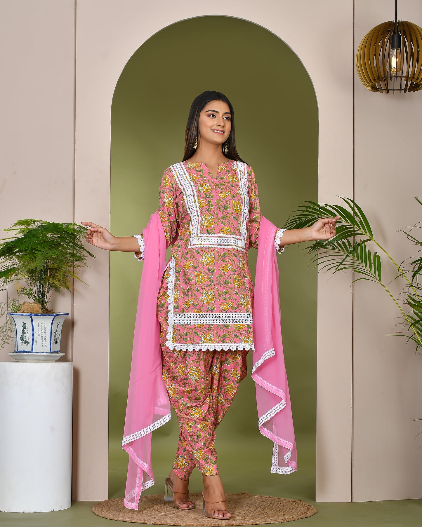 GULFAM PINK SUIT SET