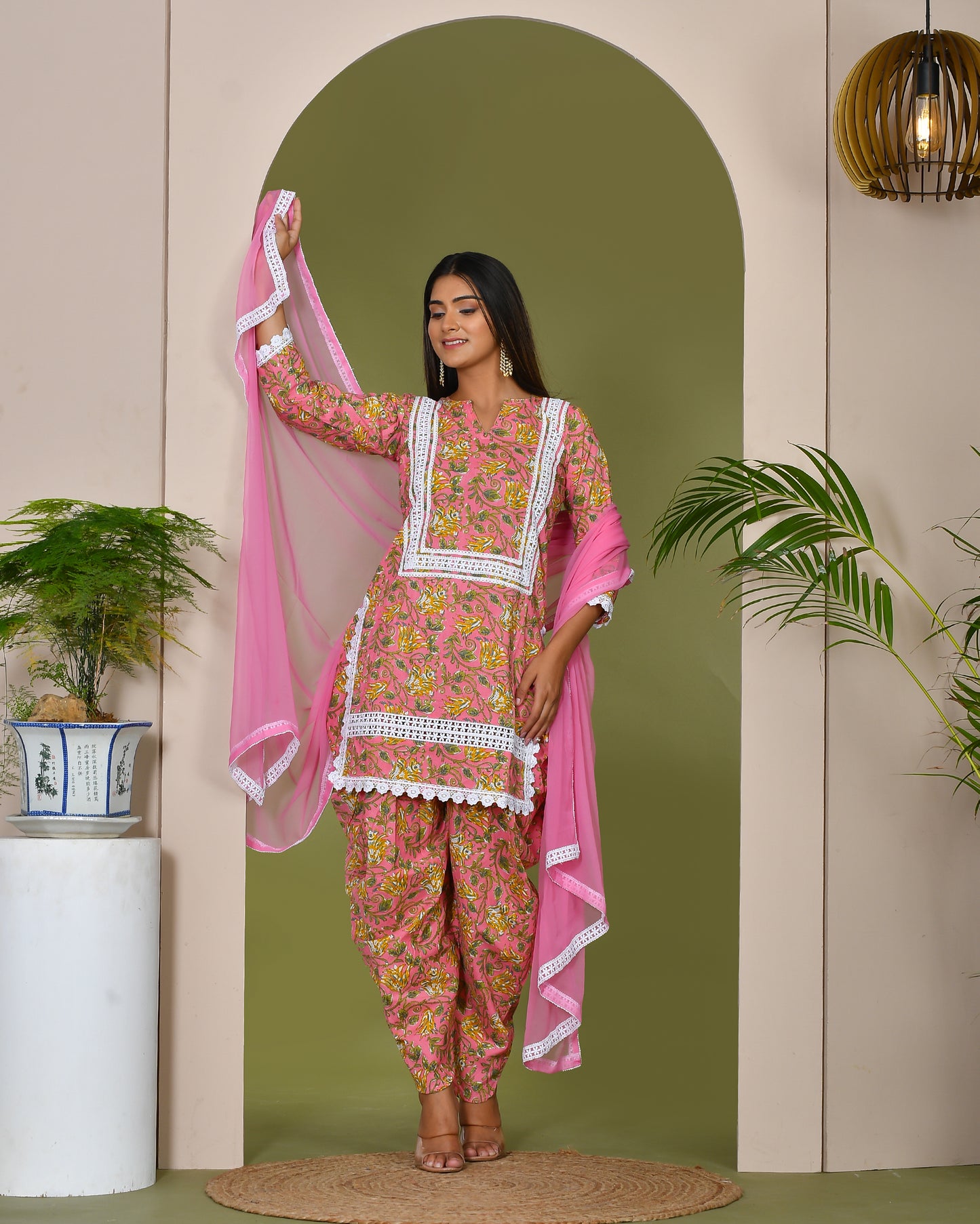 GULFAM PINK SUIT SET