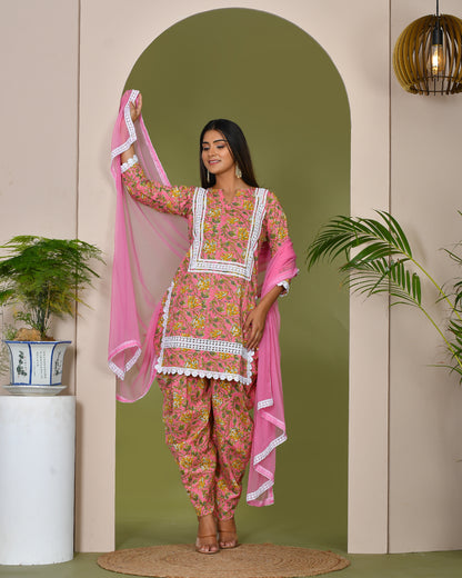 GULFAM PINK SUIT SET