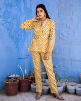 CANARY HAND BLOCK PRINT CO-ORD SET