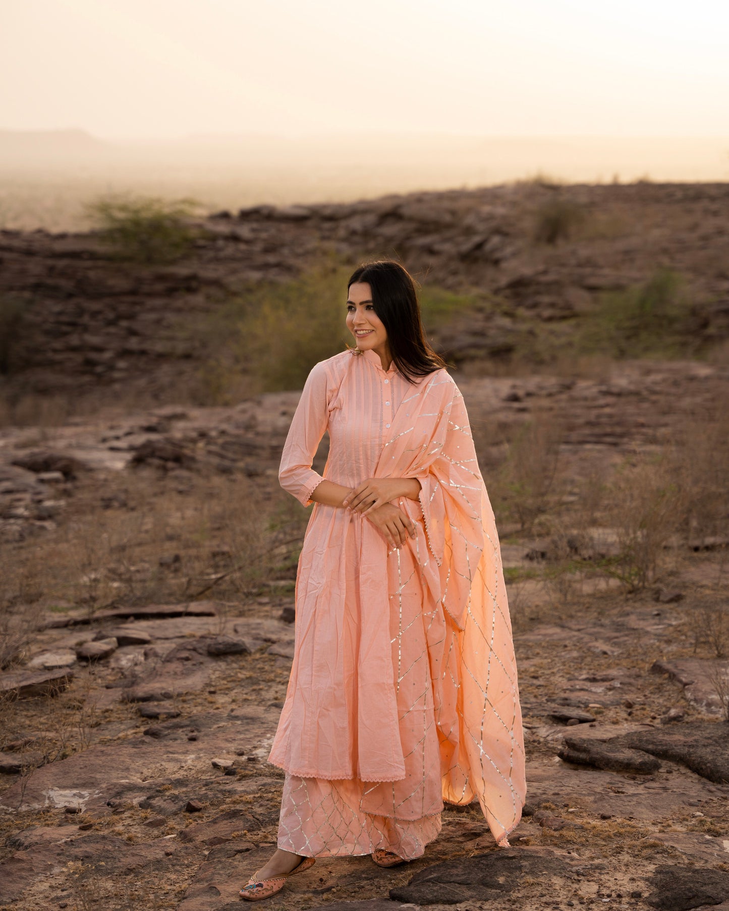 POPPY PEACH SUIT SET