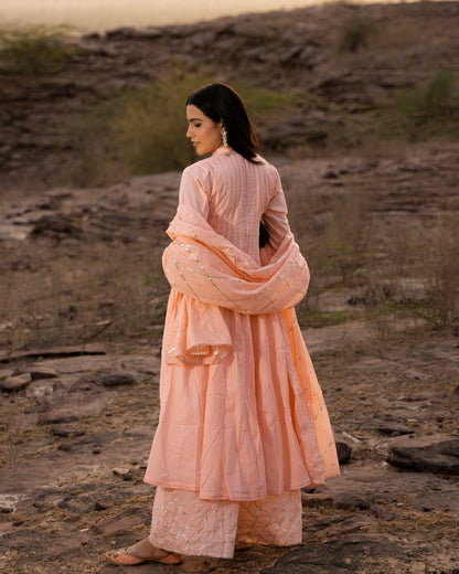 POPPY PEACH SUIT SET