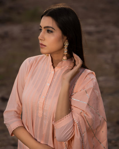 POPPY PEACH SUIT SET