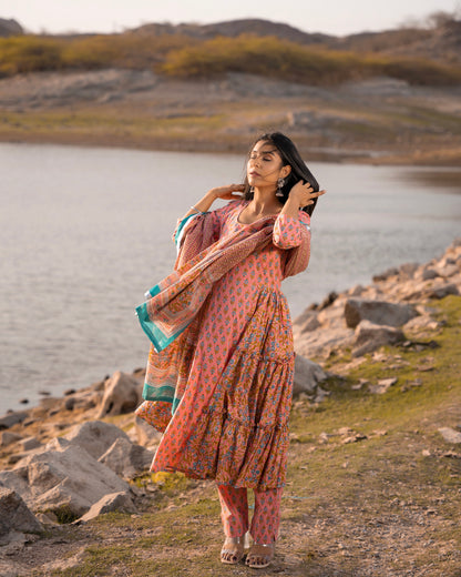 NARGIS PINK SUIT SET