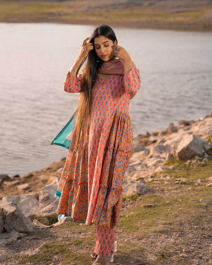 NARGIS PINK SUIT SET