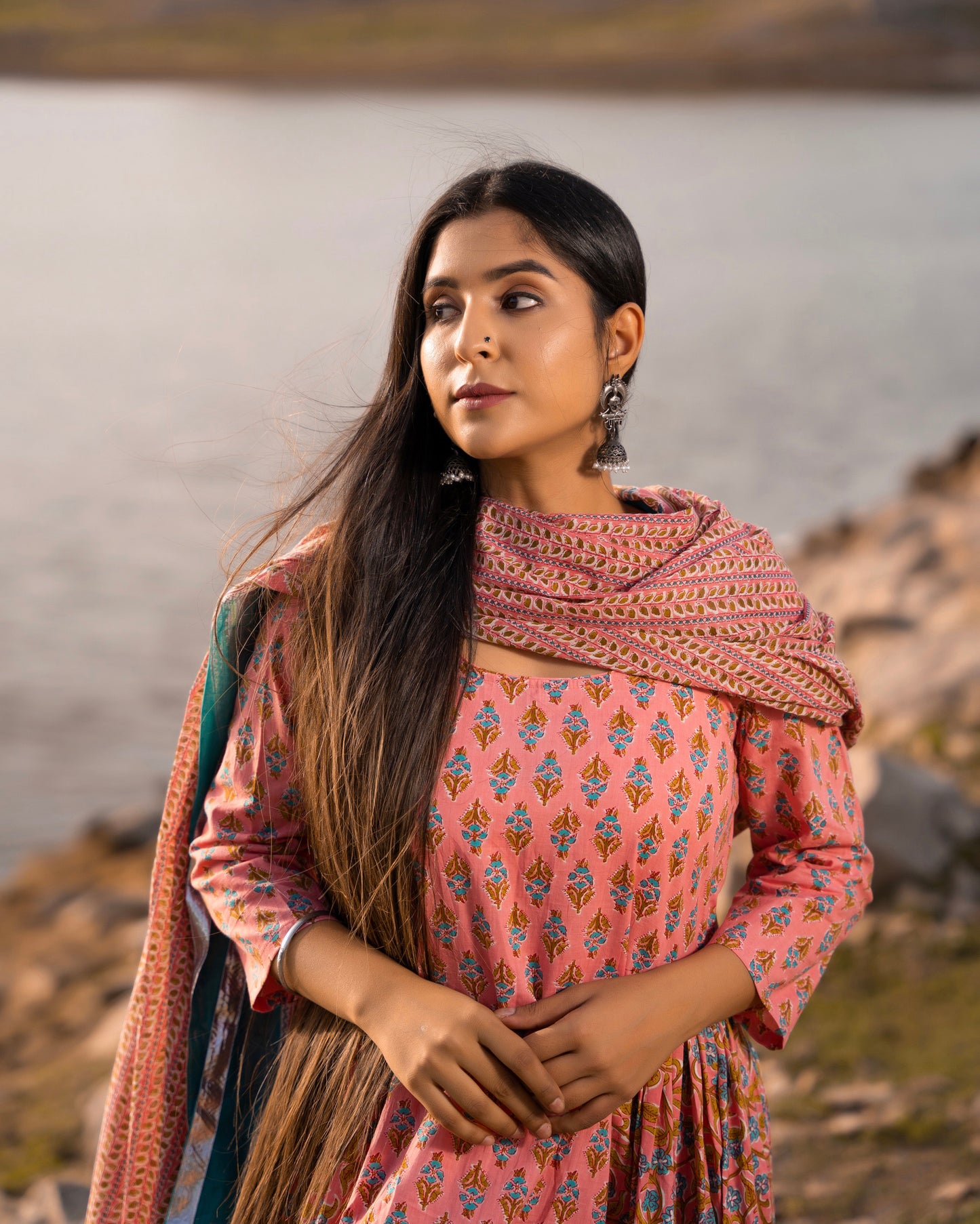 NARGIS PINK SUIT SET