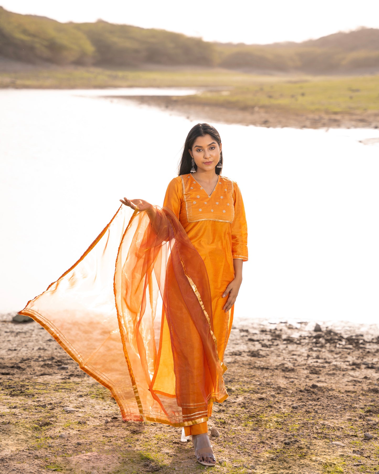 JASHN MUSTARD SUIT SET