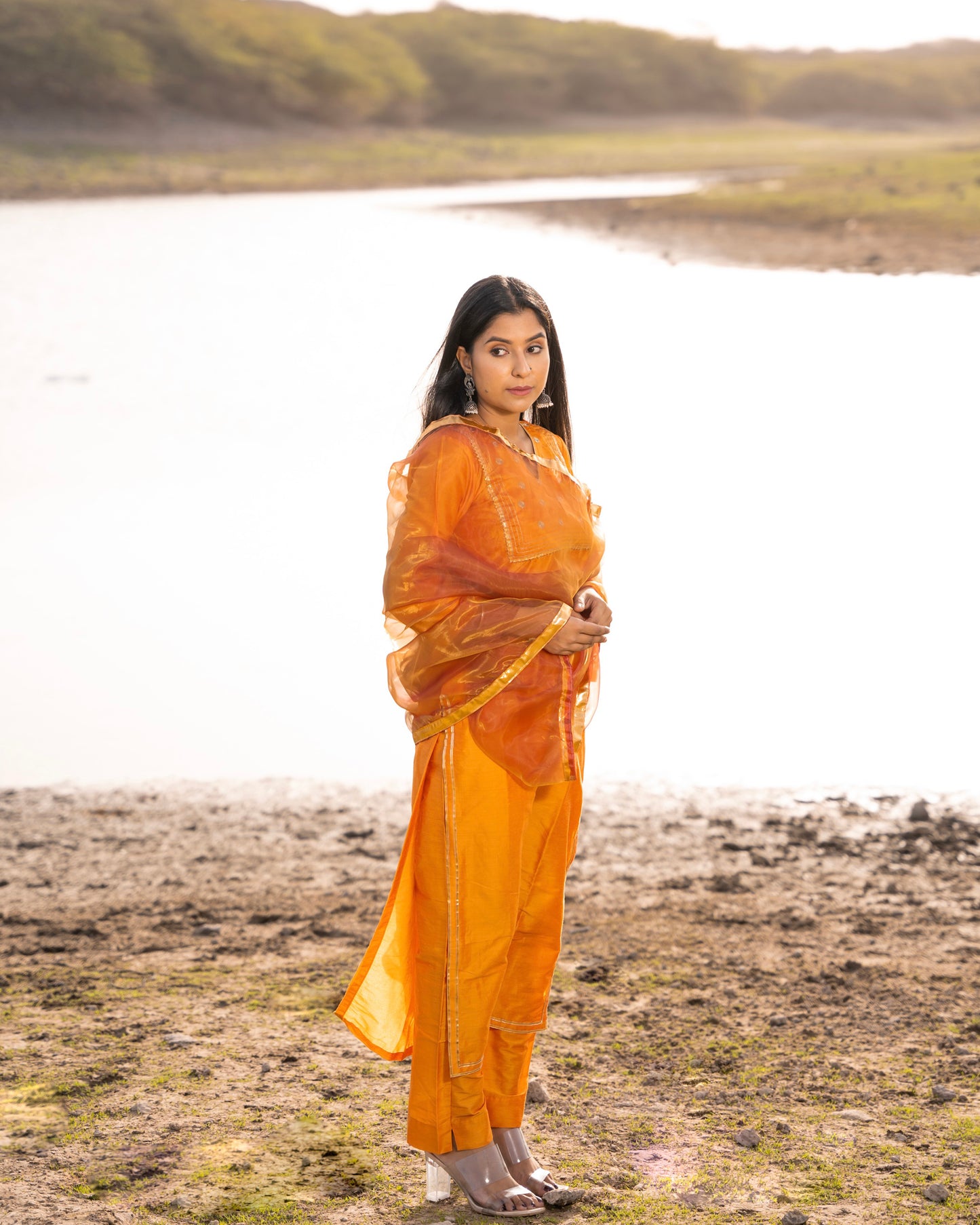 JASHN MUSTARD SUIT SET