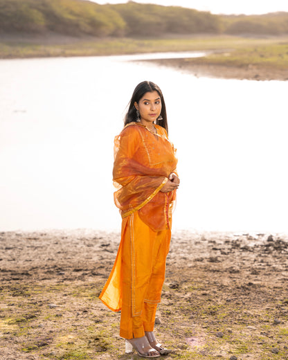 JASHN MUSTARD SUIT SET