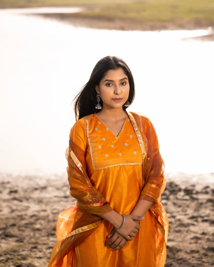 JASHN MUSTARD SUIT SET