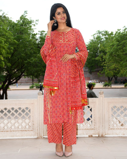 LAJJO BANDHANI SUIT SET